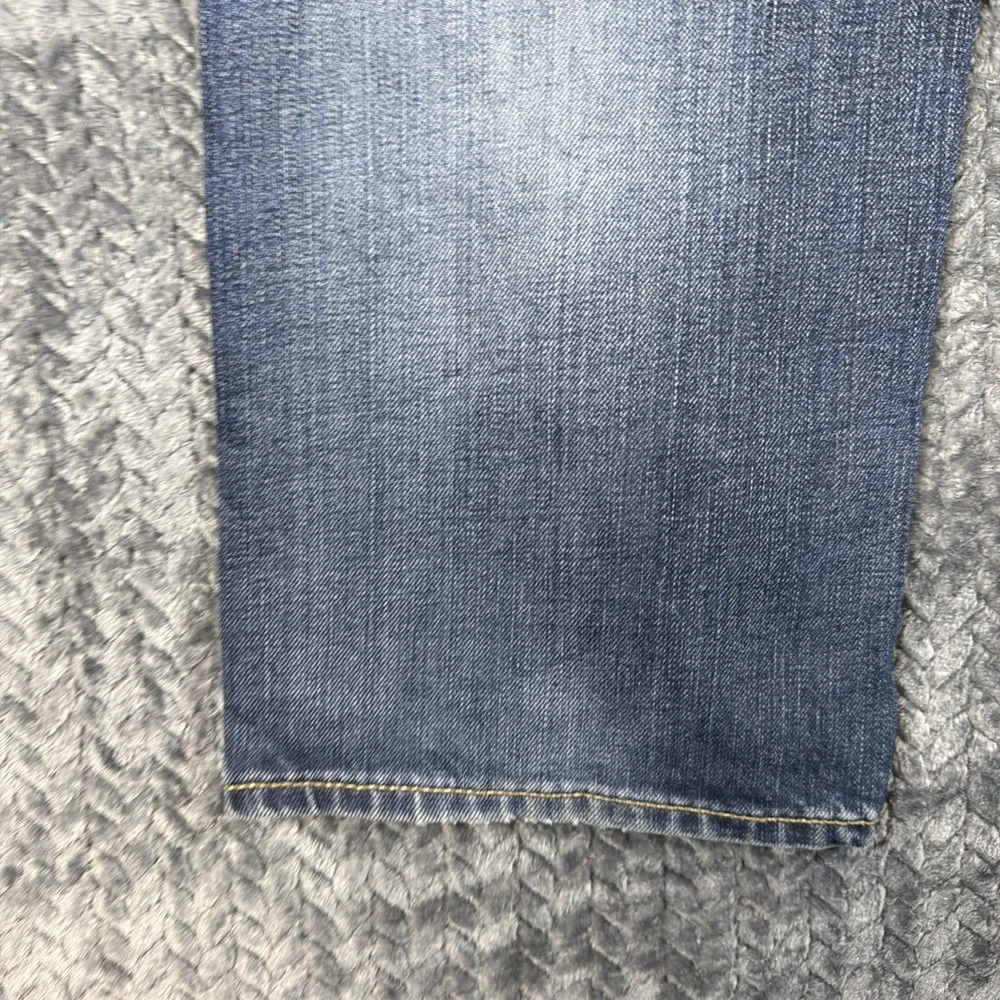Levi's 504 Jeans Men's 34x34 Regular Straight Leg Blue Medium Wash Denim Stretch
